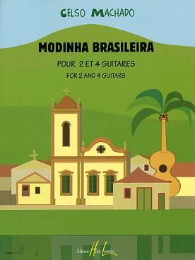 Illustration de Modinha Brasileira : pièces faciles pour 2 et 4 guitares