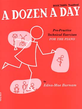 Illustration de A DOZEN A DAY par E. M. Burnam - Book 3 (rose) en anglais