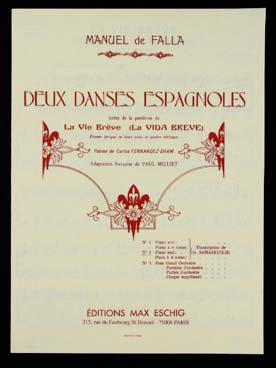Illustration de 2e Danse espagnole (La Vie Brève) (tr. Samazeuilh)