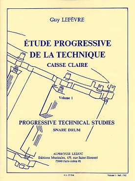 Illustration de Étude progressive de la technique caisse claire - Vol. 1