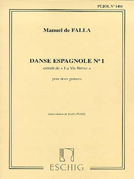 Illustration de 1re Danse espagnole (de la Vie Brève), tr. Pujol
