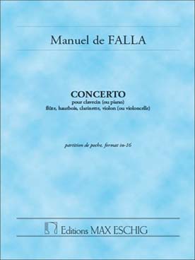 Illustration de Concerto pour clavecin (ou piano), flûte, hautbois, clarinette, violon, et violoncelle