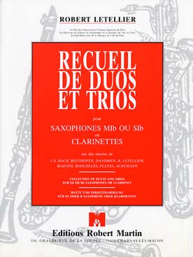 Illustration de Recueil de duos et trios sur des œuvres de Lully, Schumann, Mozart, Beethoven...