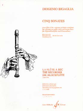 Illustration de 5 Sonates pour flûte à bec soprano et basse continue