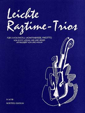 Illustration de Leichte Ragtime Trios pour 3  violoncelle (Heger)