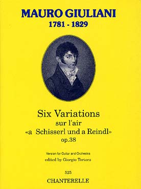 Illustration de 6 Variations sur "a Schisserl und a Reidl" op. 38 - pour guitare et orchestre (C + P)