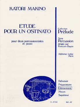 Illustration de Étude pour un ostinato pour 2 percussionnistes et un piano