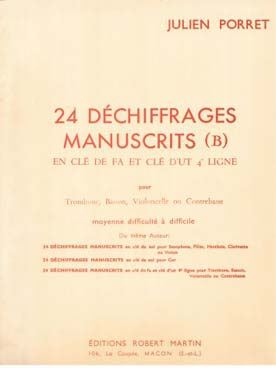 Illustration de 24 Déchiffrages manuscrits (B)