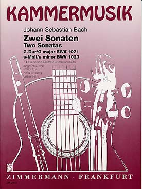 Illustration de Sonate en sol M BWV 1021 et en mi min BWV 1023