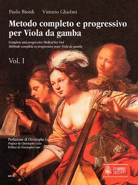 Illustration de Méthode complète et progressive pour viole de gambe (texte italien, français, anglais) - metodo completo - Vol. 1