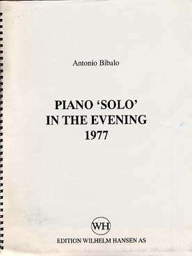 Illustration de Piano solo in the evening