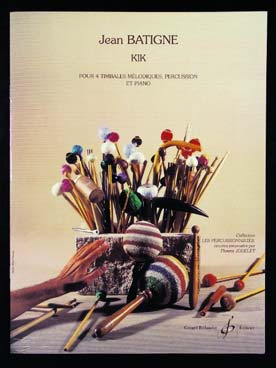 Illustration de Kik pour 4 timbales mélodiques, percussion et piano (2 instrumentistes)