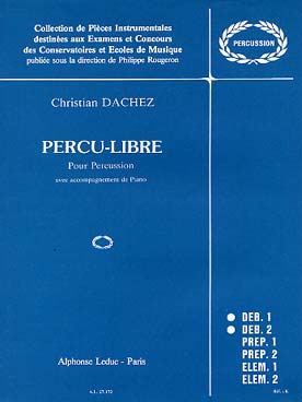 Illustration de Percu-libre pour percussion et piano