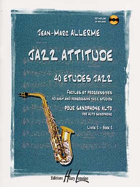 Illustration de Jazz attitude : 40 études jazz faciles et progressives avec CD play-along - Vol. 2