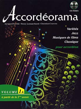 Illustration de ACCORDÉORAMA : Répertoire classique, jazz, musique de film et variétés, avec CD play-along - Vol. 1 A