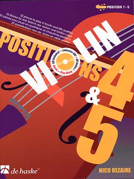 Illustration de Violin position, pièces originales avec support audio - 4 & 5 : 32 pièces en 4e et 5e position