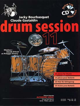 Illustration de Drum Session : recueil de partitions progressives avec CD play-along - Drum session 11