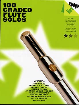 Illustration de 100 GRADED FLUTE SOLOS : sélection de morceaux populaires, jazz, musique de films et séries télé