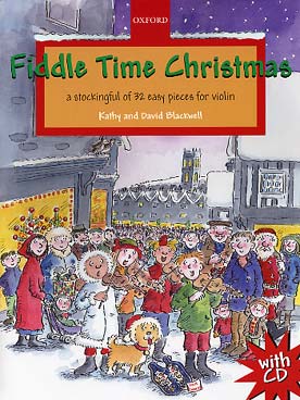 Illustration de Fiddle time Christmas avec CD d'écoute et play-along (32 solos et duos faciles)