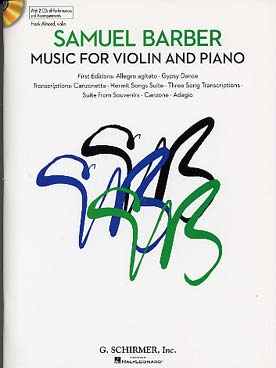 Illustration de Musique pour violon et piano : œuvres originales et transcriptions, avec 2 CD play-along