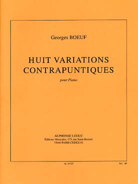 Illustration de Huit variations contrapuntiques