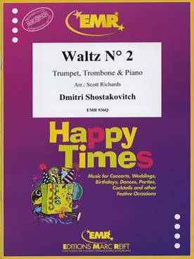 Illustration de Valse N° 2 de la suite de jazz N° 2 pour trompette, trombone et piano