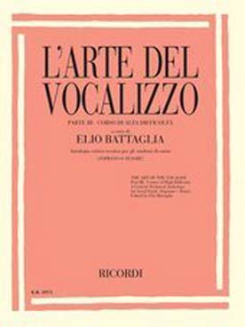 Illustration de L'Arte del vocalizzo (soprano-ténor) - Vol. 3 : course of high difficulty