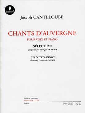 Illustration de Chants d'Auvergne pour voix et piano avec carte de téléchargement