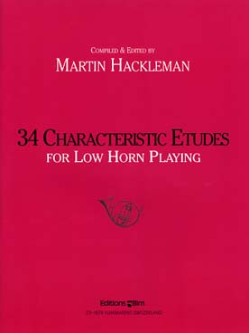 Illustration de 34 Characteristic etudes for low horn playing