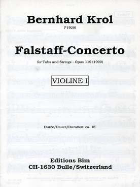 Illustration de Falstaff concerto op. 119 pour tuba et cordes - Parties