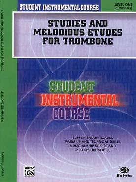 Illustration de STUDIES AND MELODIOUS ETUDES for trombone - Level 1