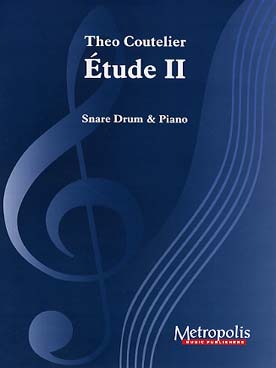 Illustration de Étude II du tambour d'orchestre avec accompagnement piano