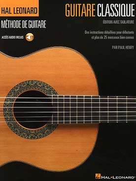 Illustration de Guitare classique : méthode avec support audio en ligne (solfège et tablature)