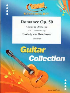 Illustration de Romance op. 40 en sol M pour guitare solo et orchestre