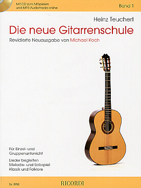 Illustration de Die Neue Gitarrenschule - Vol. 1 avec CD et support audio (édition 2018)