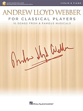 Illustration de ANDREW LLOYD WEBBER for classical players - Violon