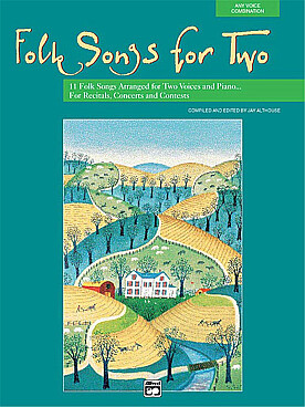 Illustration de Folk songs for two : for recitals,  concerts and contests