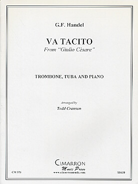 Illustration de Va Tacito from Giulio Cèsare pour trombone, tuba et piano