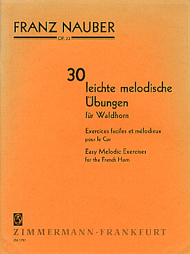 Illustration de Exercises faciles et mélodieux pour le cor op .33