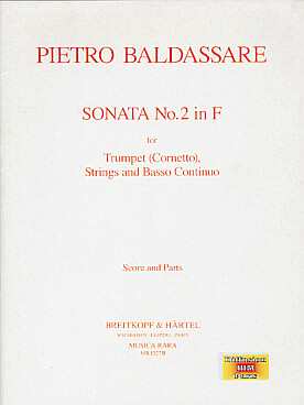 Illustration de Sonate N° 2 en fa M pour trompette,  cordes et basse continue