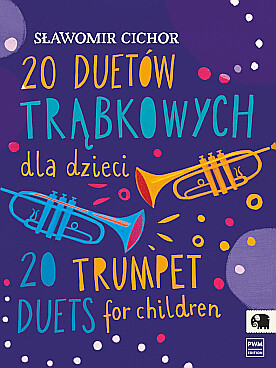 Illustration de 20 Trumpet duets for children and  youngsters