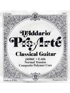 Illustration de CORDES D'ADDARIO J 45C composites (corde sol en polymère) tirant normal - 6e (mi grave)