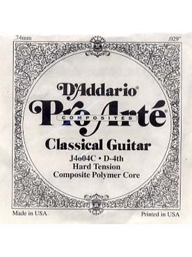 Illustration de CORDES D'ADDARIO J 46C composites (corde sol en polymère) fort tirant - 4e (ré)