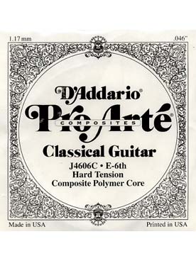 Illustration de CORDES D'ADDARIO J 46C composites (corde sol en polymère) fort tirant - 6e (mi grave)
