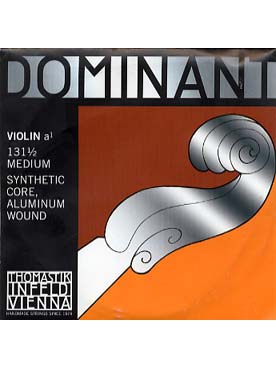 Illustration de Thomastik Dominant - calibre medium - 2e (la) violon 1/2 - Nylon filé alu