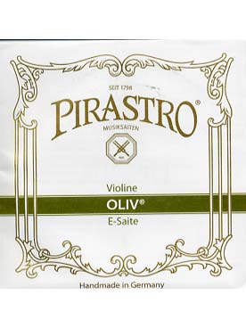 Illustration de Pirastro Oliv - 1re (mi) à boule - calibre medium