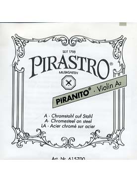 Illustration pirastro piranito  la medium acier boule