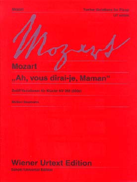 Illustration de 12 Variations sur "Ah, vous dirai-je, Maman" K 265 - éd. Wiener urtext