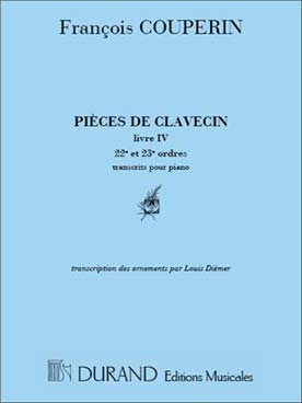 Illustration de Pièces de clavecin - Livre IV, 22e et 23e Ordres