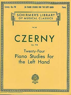 Illustration de Op. 718 : 24 Études pour la main gauche - éd. Schirmer